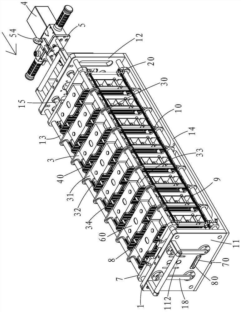 Clamp type pressurizing device for formation and capacity grading ofsquare battery cell