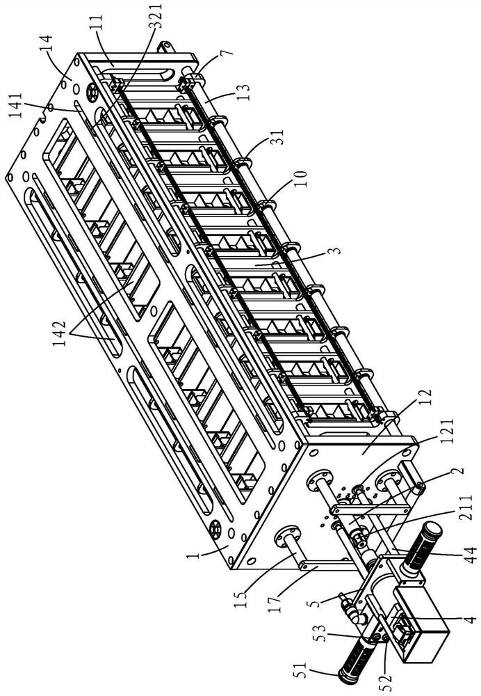 Clamp type pressurizing device for formation and capacity grading ofsquare battery cell