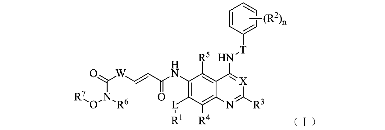 Zinc binding group-containing irreversible EGFR tyrosine kinase inhibitor