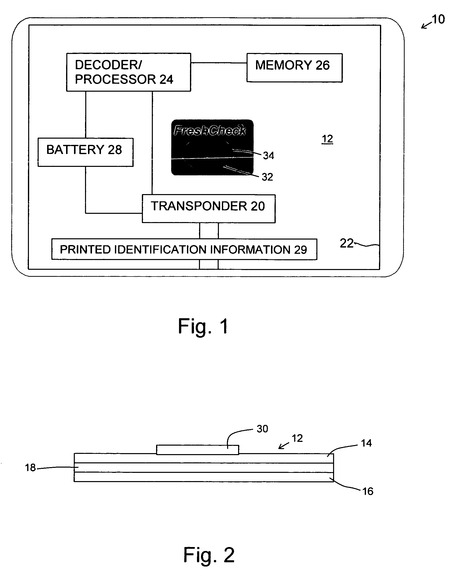 RFID tag with visual environmental condition monitor