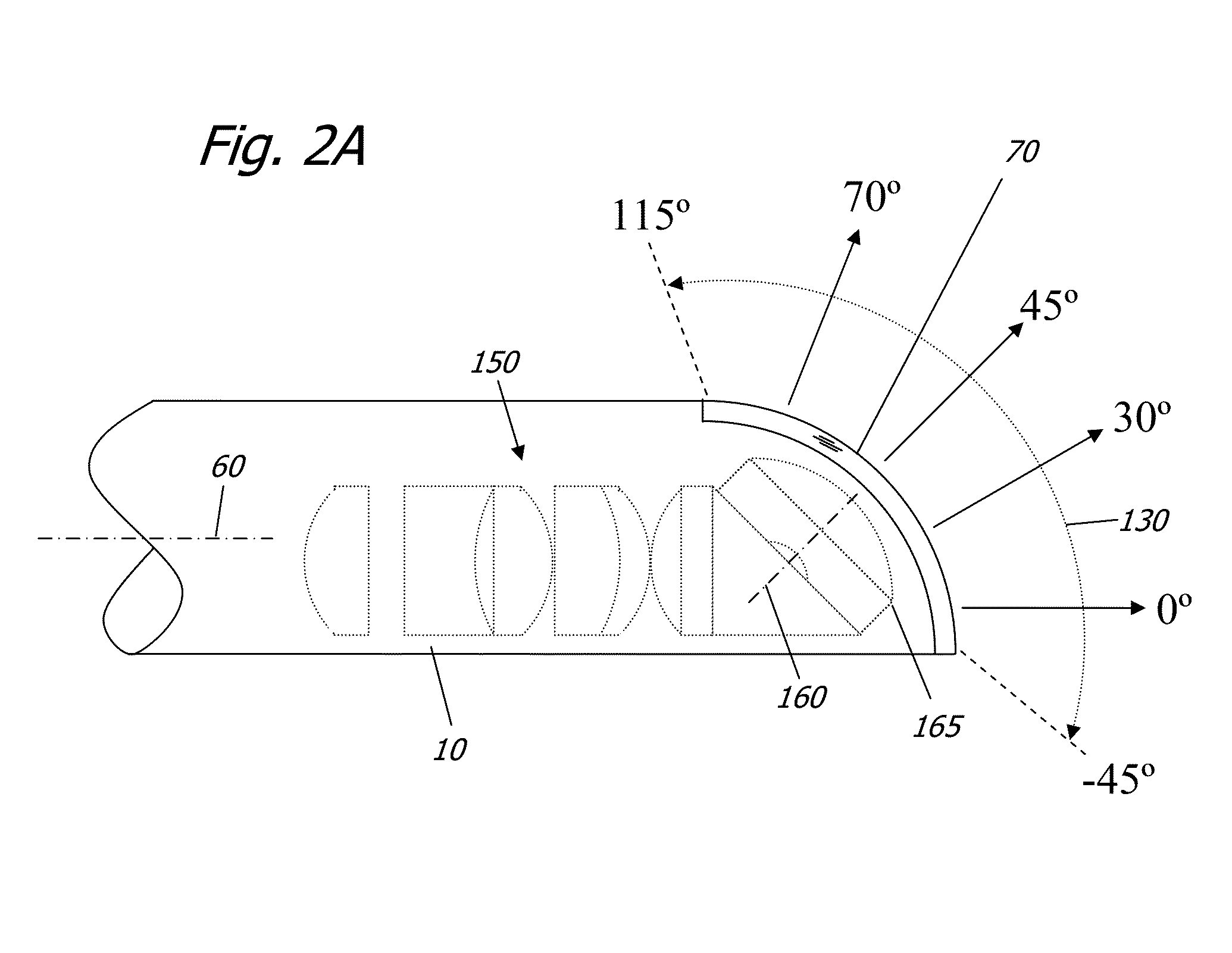 Solid state variable direction of view endoscope