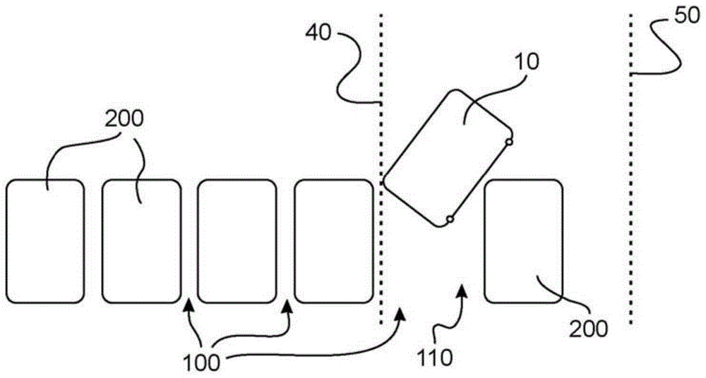 Method for supporting an automatic parking process of a parking assistance system of a vehicle and corresponding vehicle