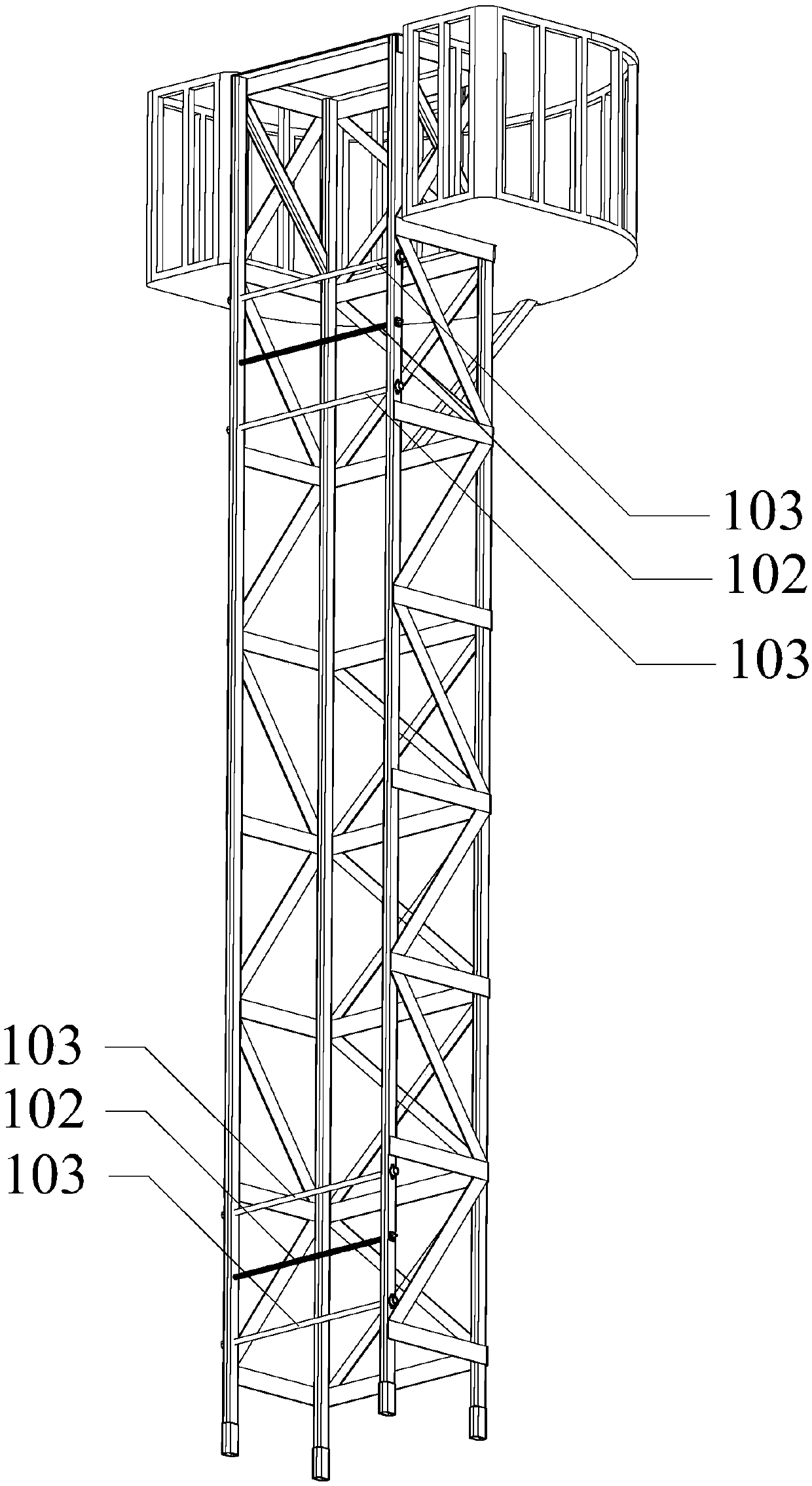 Automatic grabbing and installing device for large plates