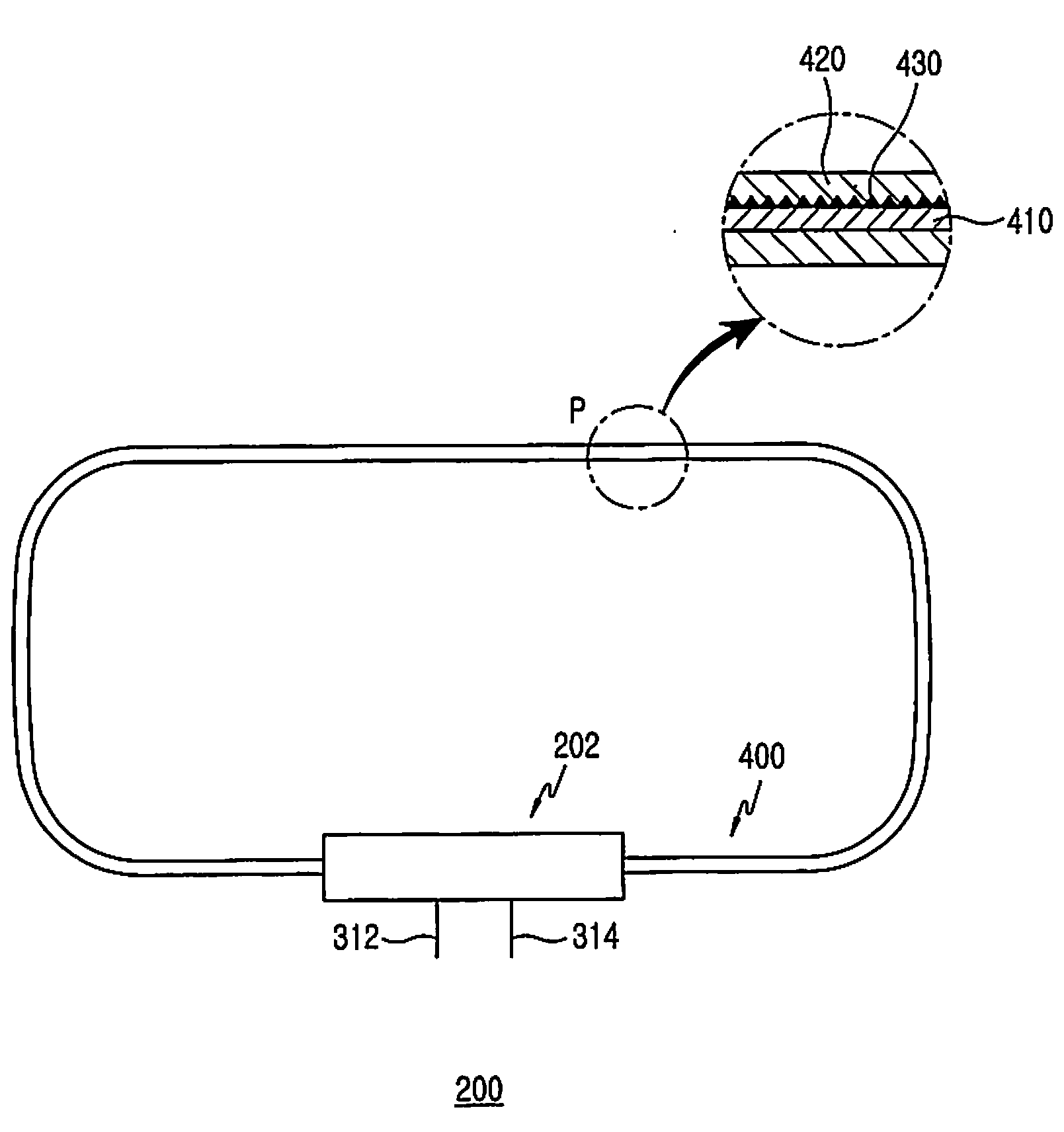 Optical fiber illumination device