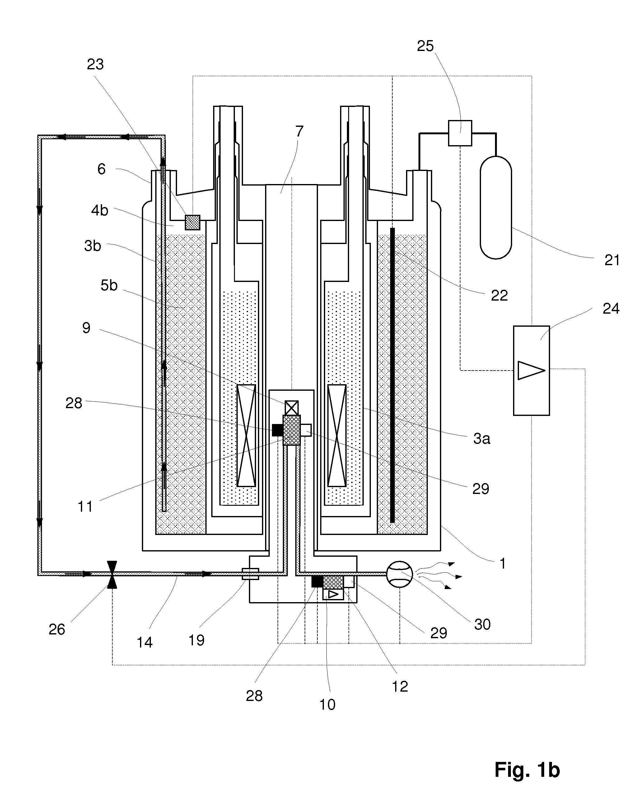 Cryogenic probehead cooler in a nuclear magnetic resonance apparatus