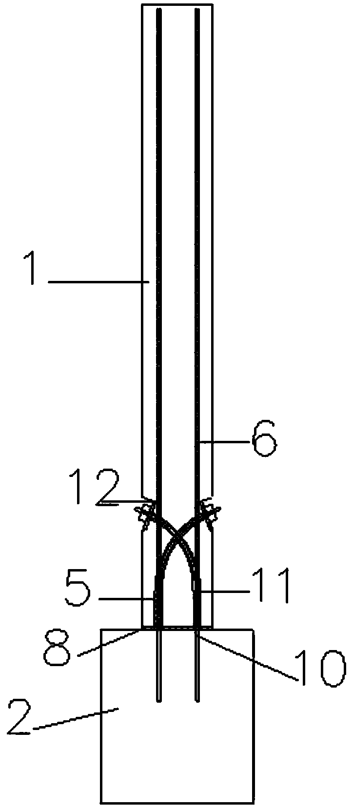 Self-resetting fabricated shear wall structure connecting device