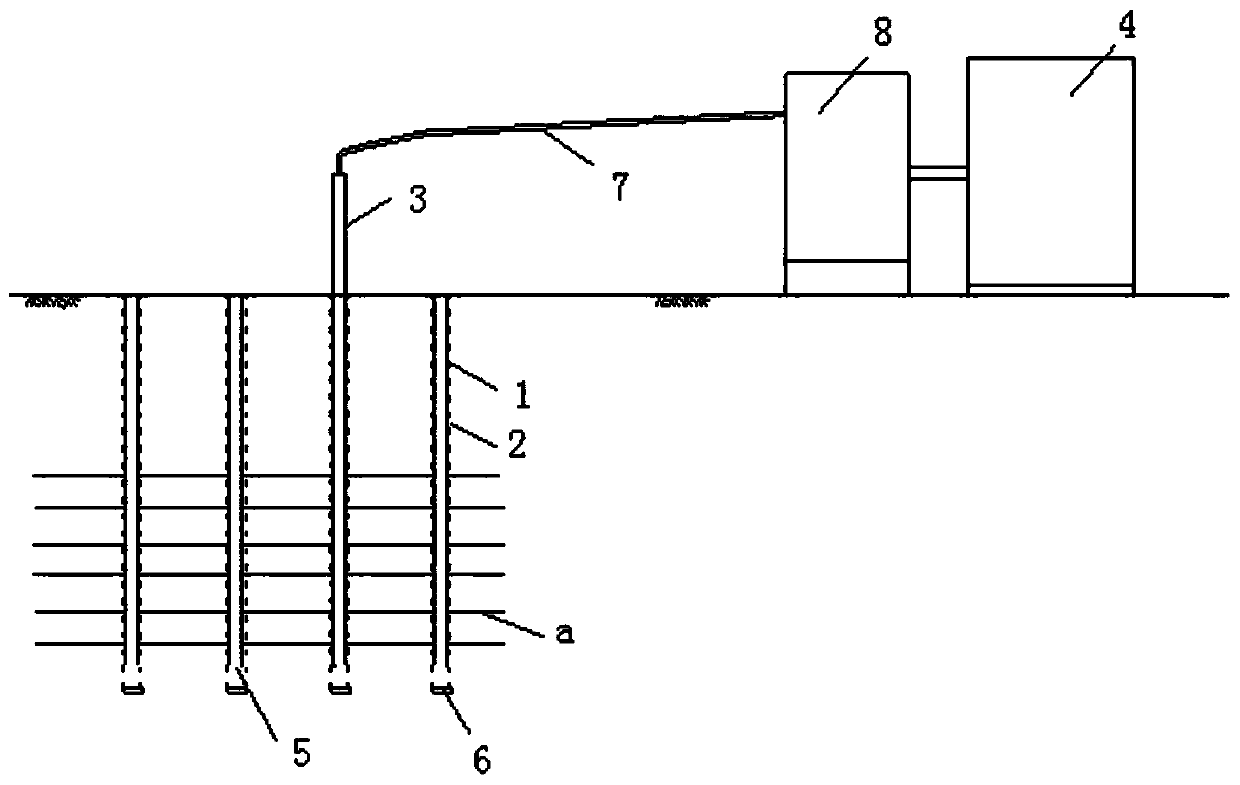 Treatment method for soft soil foundation with high water content