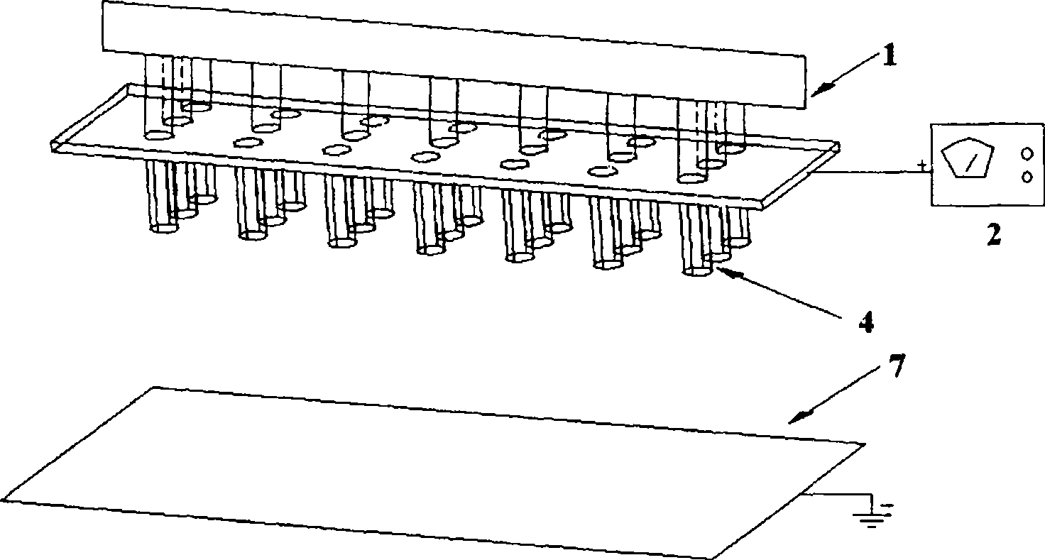 Jet type electrostatic spinning equipment capable of producing Nano fiber