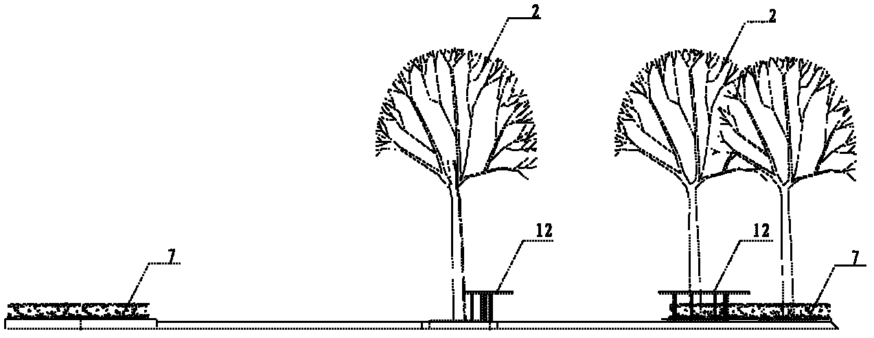 City safety island based on pedestrian and non-motor vehicle separation