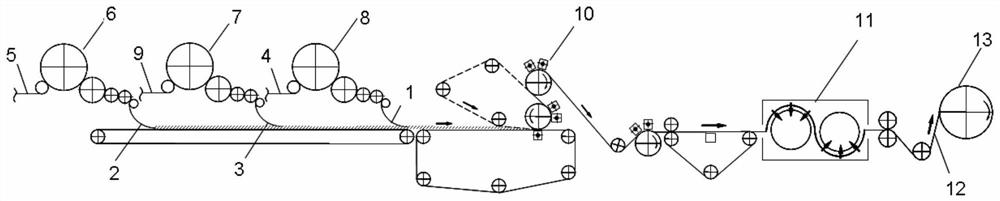 Non-woven mop base cloth with antibacterial function and preparation method thereof