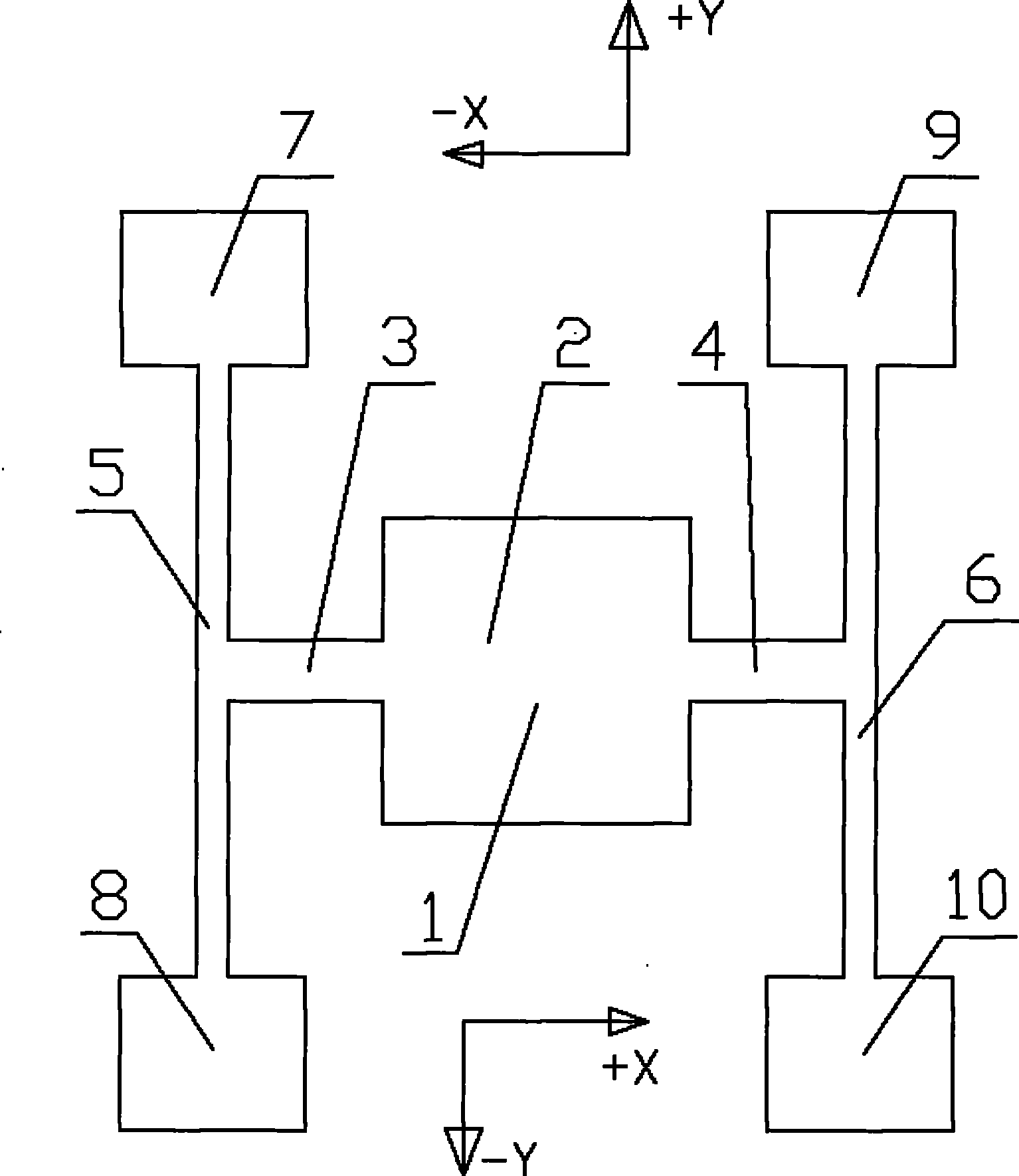 Rock quartz micro mechanical gyroscope based on shear stress detection and method for making same