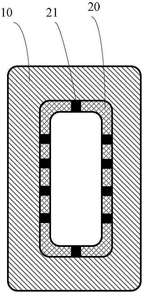 Amorphous alloy iron core structure used for photovoltaic transformer and capable of preventing heat emission