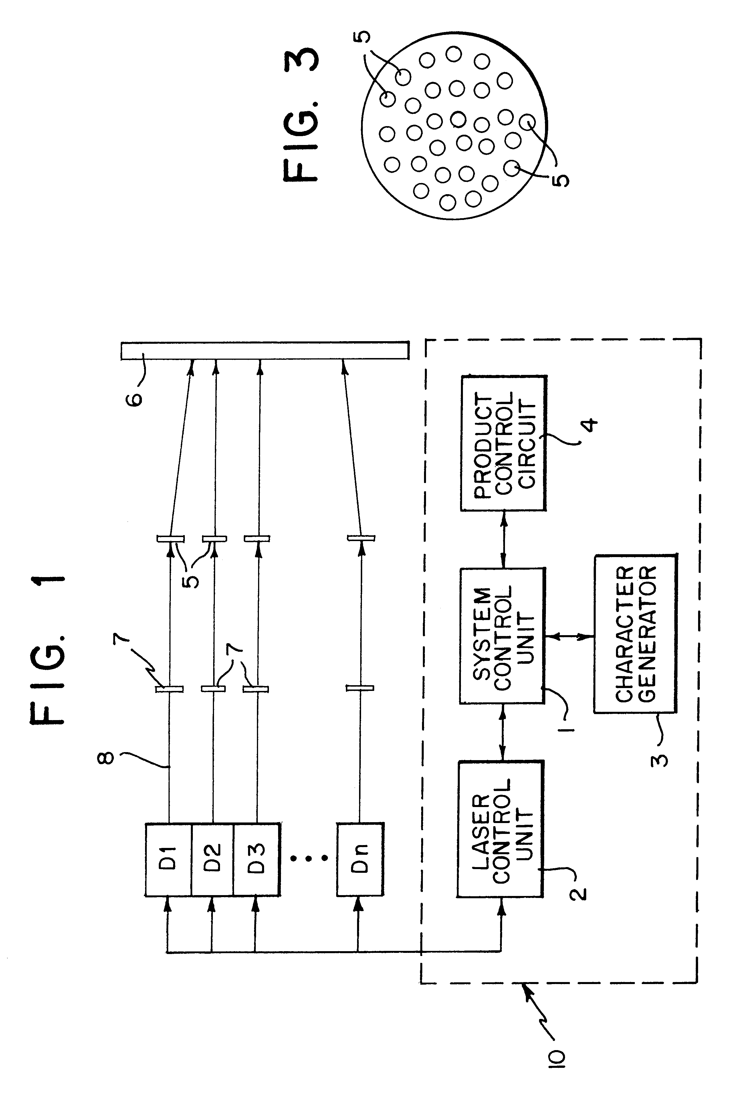 Laser marking apparatus with diode laser matrix