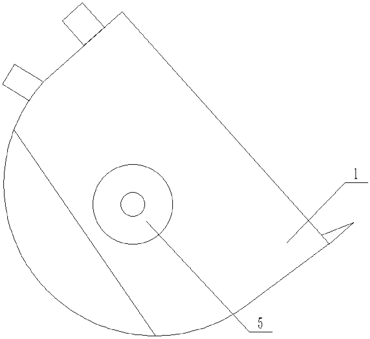 Novel load bearing device of loader for highway construction