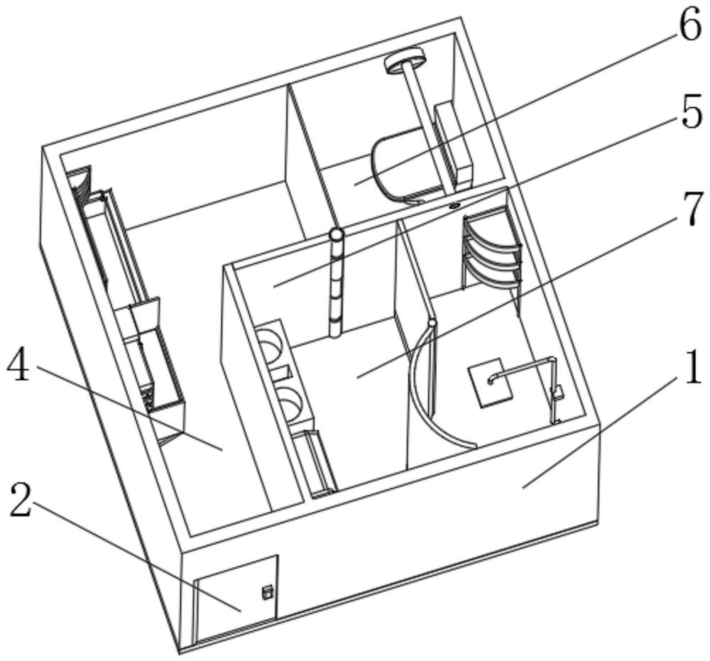 Fabricated bathroom cabinet with enhanced damp-proof and dehumidification functions