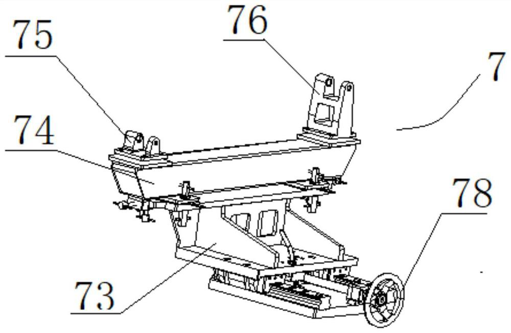 Aircraft central wing positioning and clamping device and method