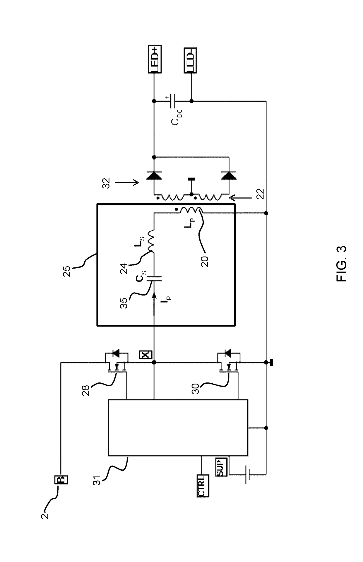 Ac/dc pfc converter using a half bridge resonant converter, and corresponding conversion method