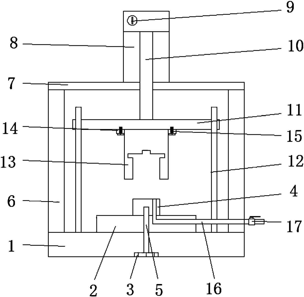 Oil filler die of automobile fuel tank