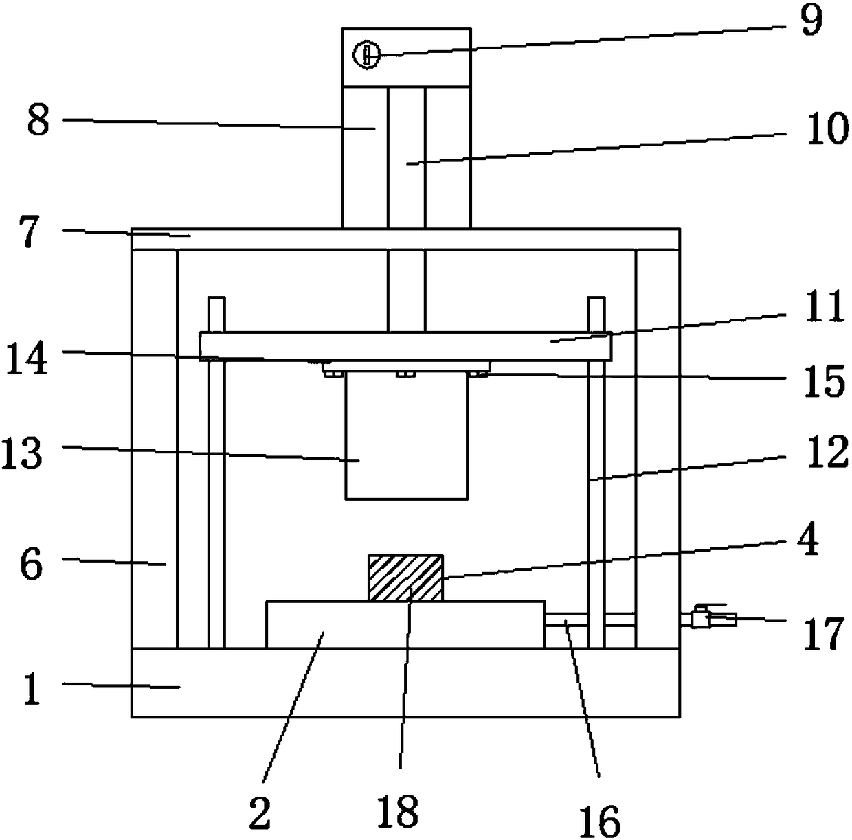 Oil filler die of automobile fuel tank