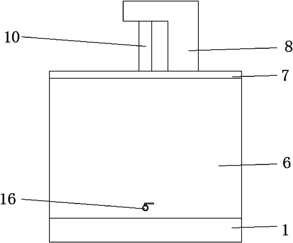 Oil filler die of automobile fuel tank