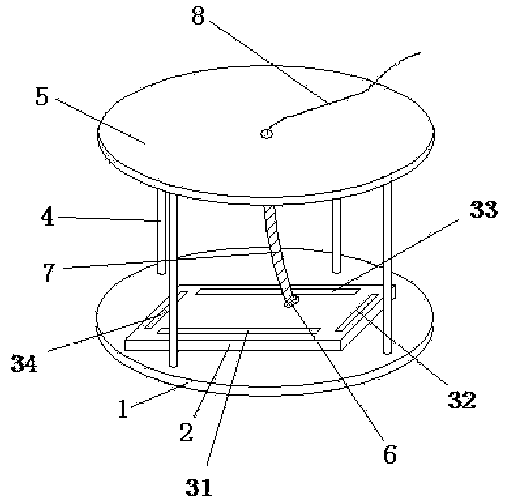 Wind-speed and wind-direction sensor