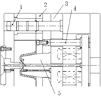 Push plate demoulding mechanism