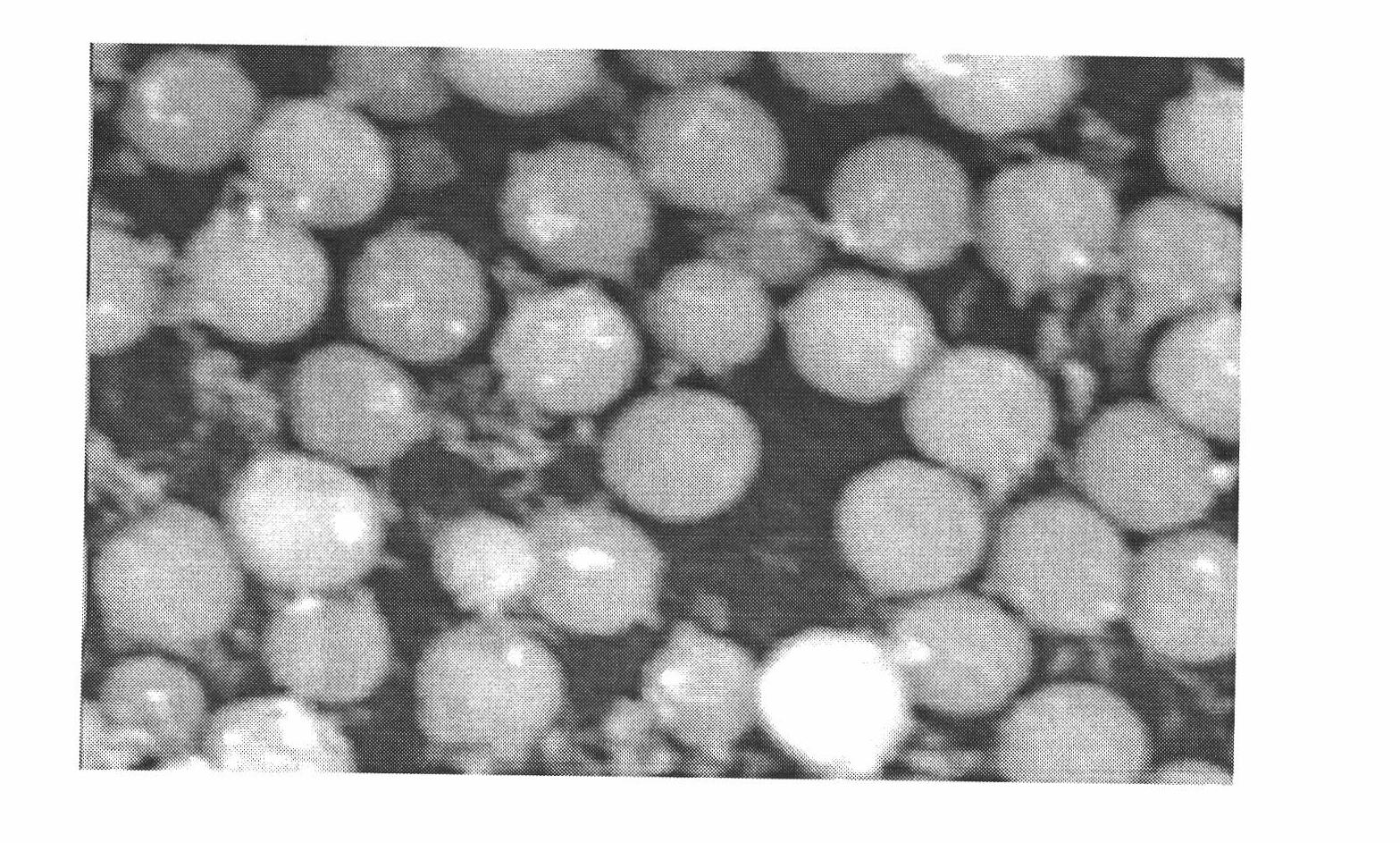 Method for preparing nuclear shell type high magnetic content super paramagnetic microsphere