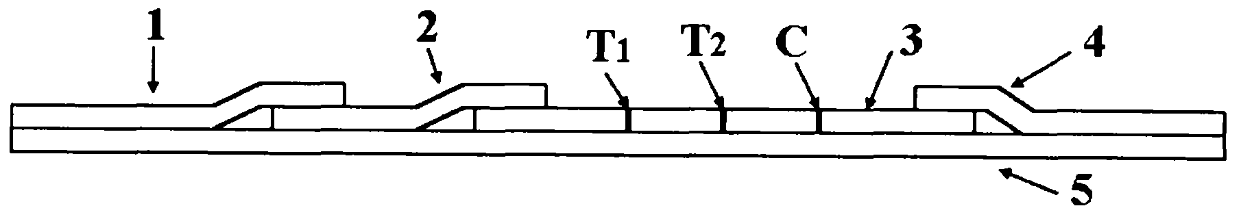 Rubella virus IgG and IgM antibody joint inspection kit and preparation method thereof