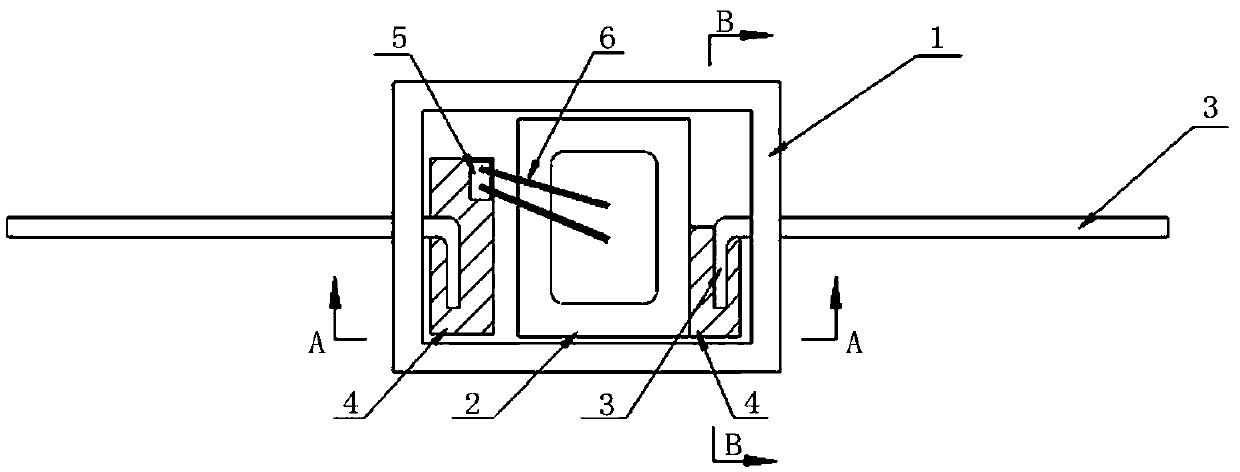 Packaging structure and packaging technology of high-voltage and high-power silicon carbide diodes