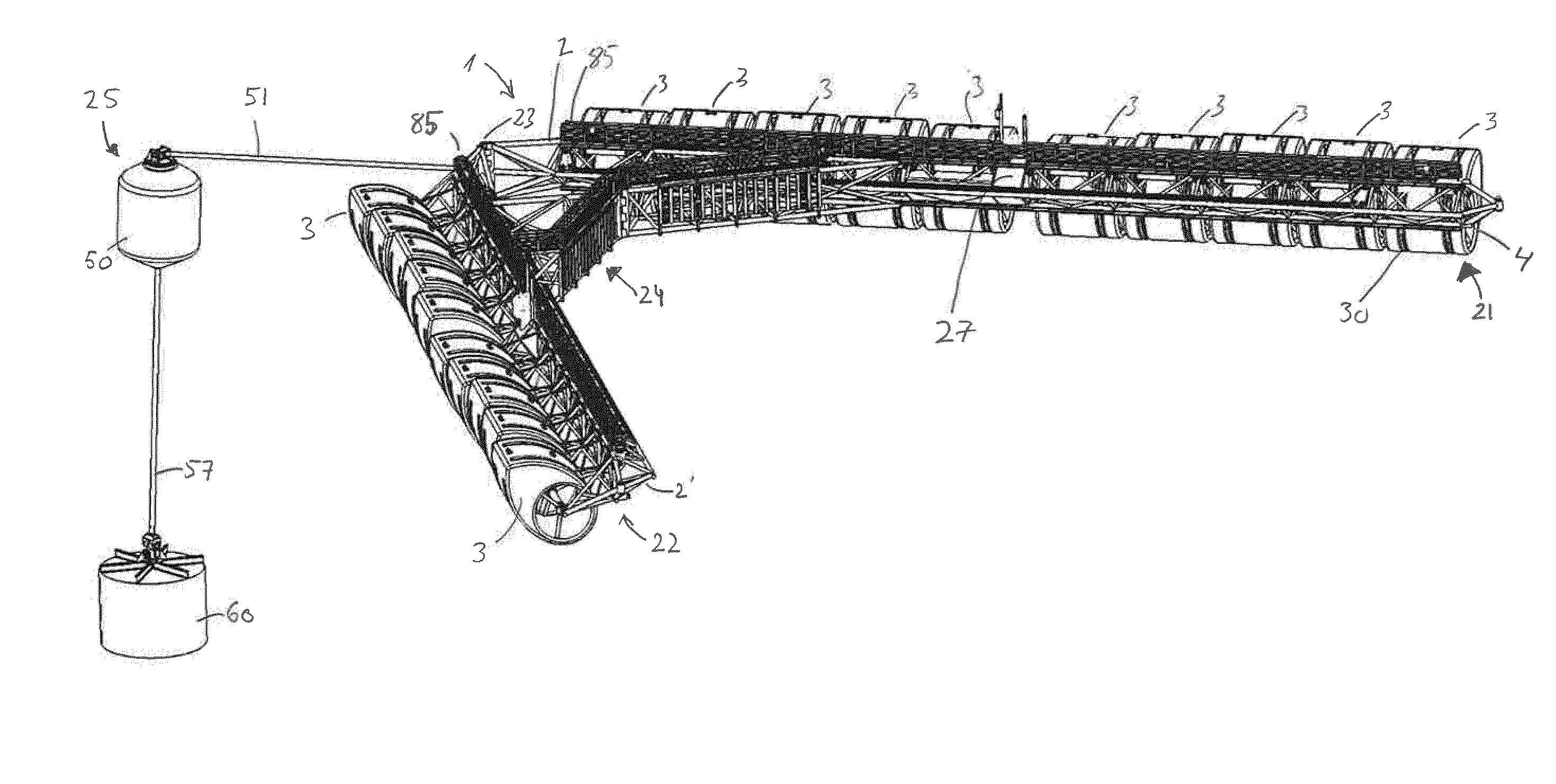 Belt Drive Wave Energy Plant