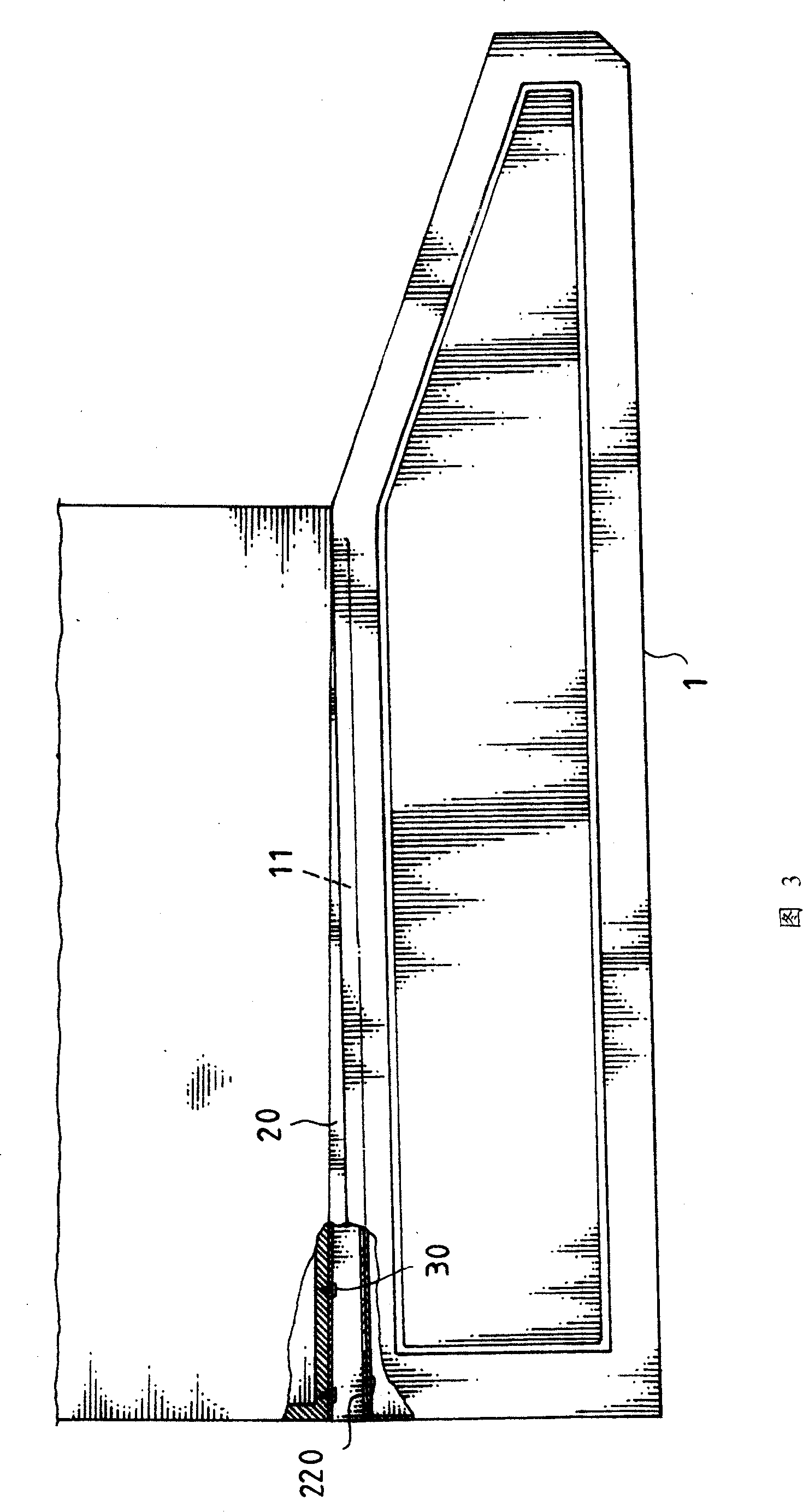 Fixing structure for slide way type cooker hood