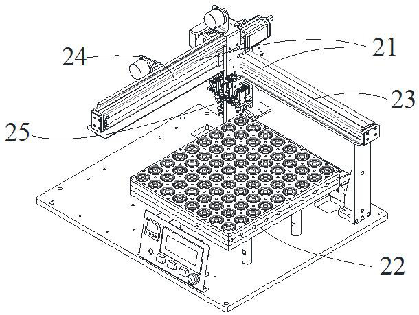 Heating, gelating and inner ring press-in equipment for hydraulic motor