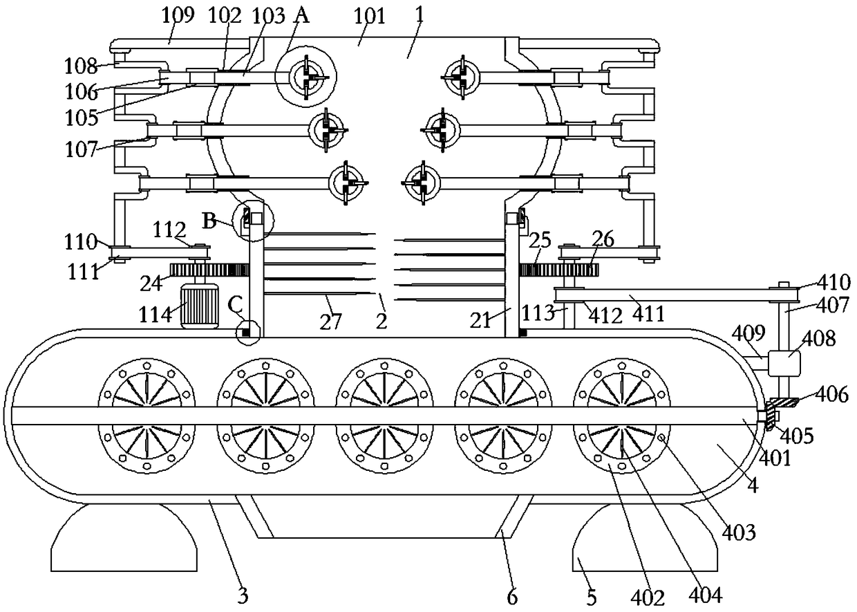 Powder breaking mechanism for secondary utilization of waste glass