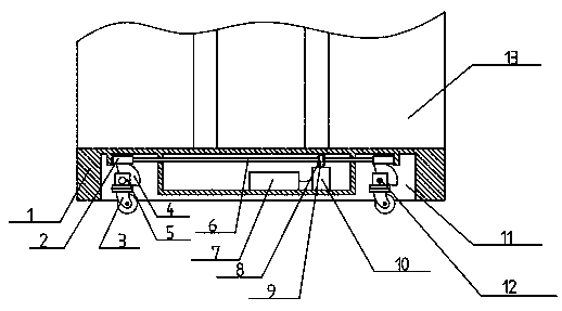 Retractable traveling wheel device for trolley case