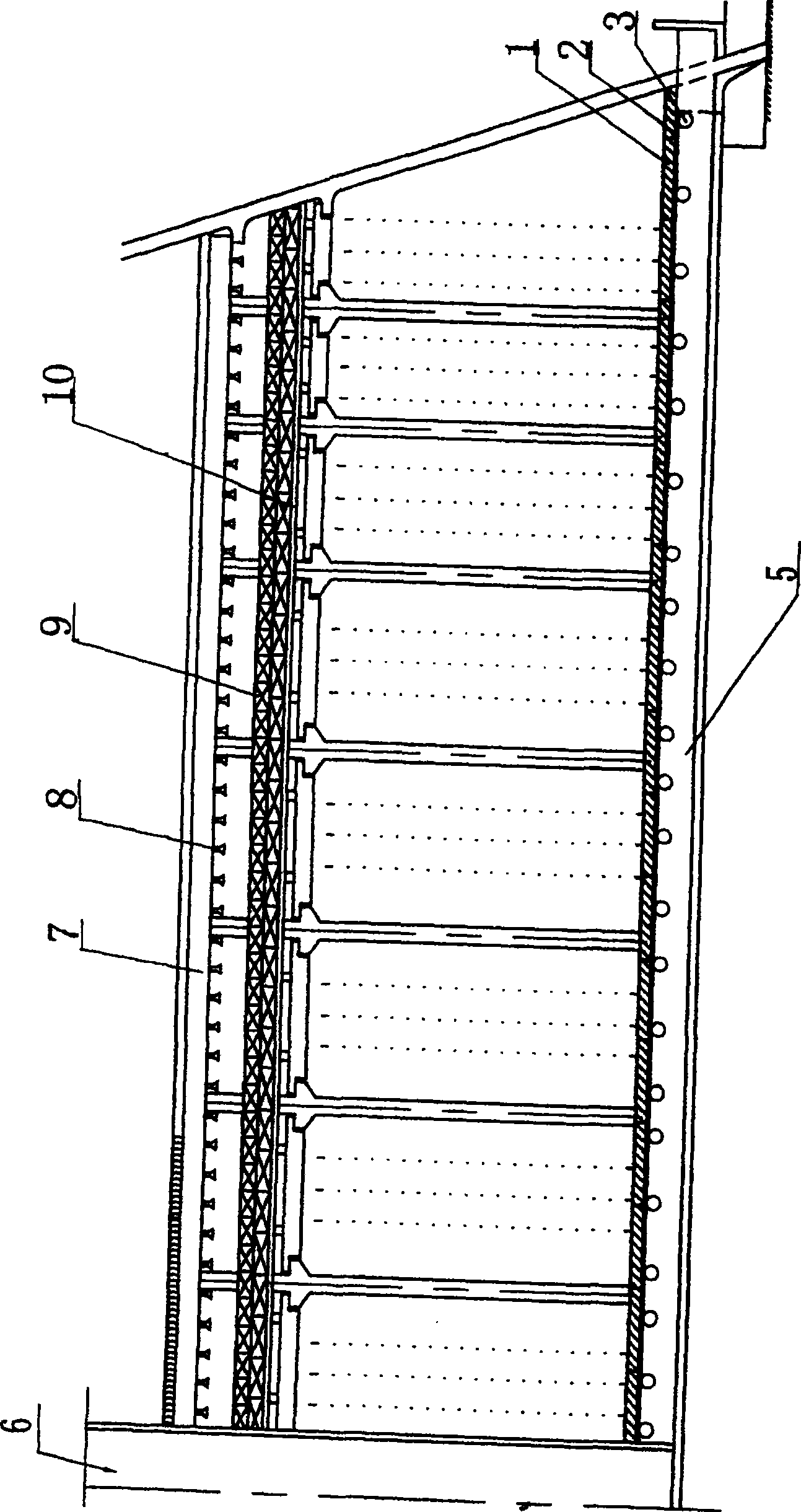 Float-type drop energy-eliminating noise-reducing device