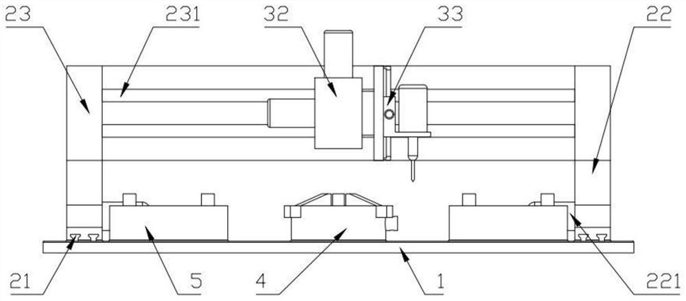 Multi-axis linkage type numerical control drilling and milling machine tool