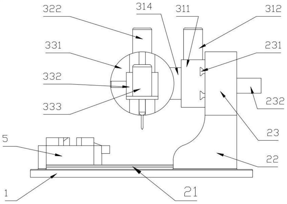 Multi-axis linkage type numerical control drilling and milling machine tool