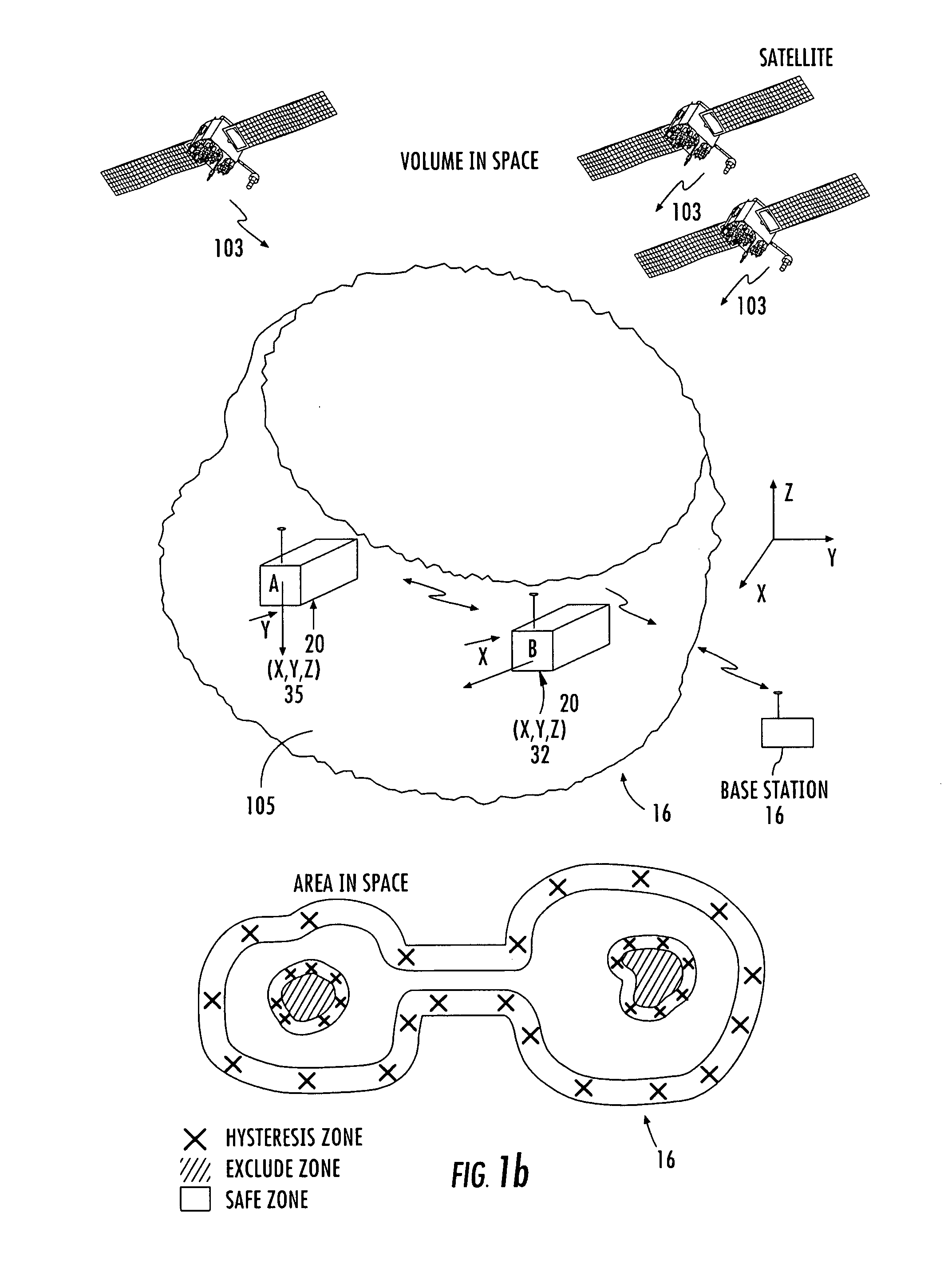 Large area position/proximity correction device with alarms using (D)GPS technology