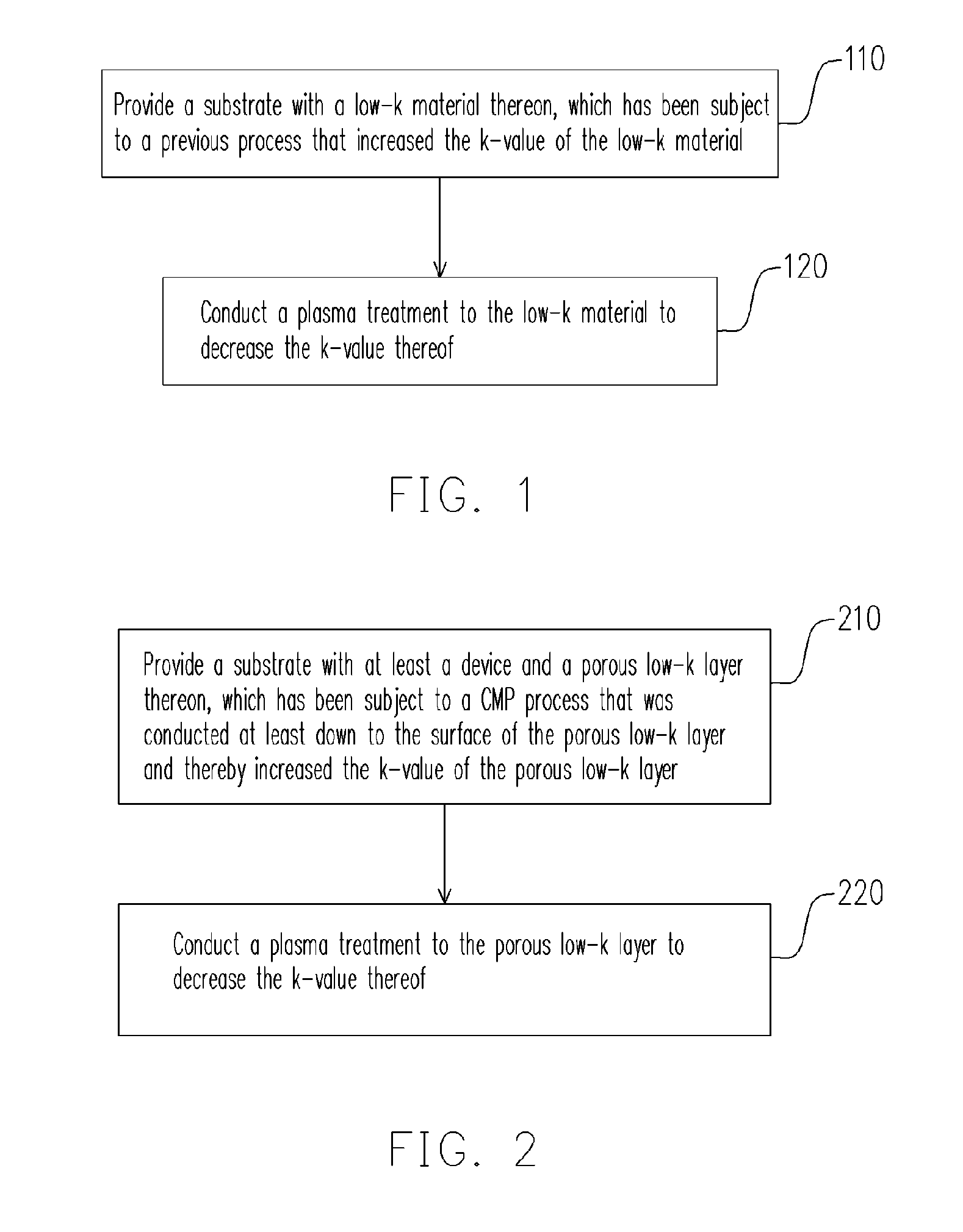 Method of restoring low-k material or porous low-k layer