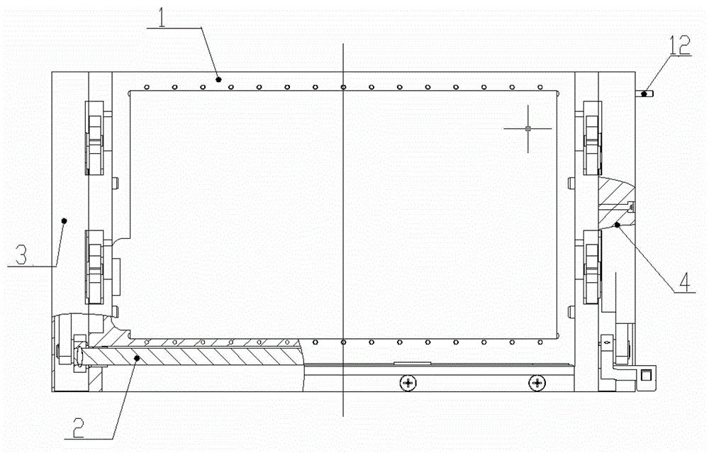 Blind plug type receiving mechanism with platform