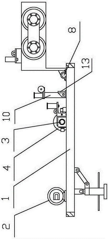 Power cable take-up machine