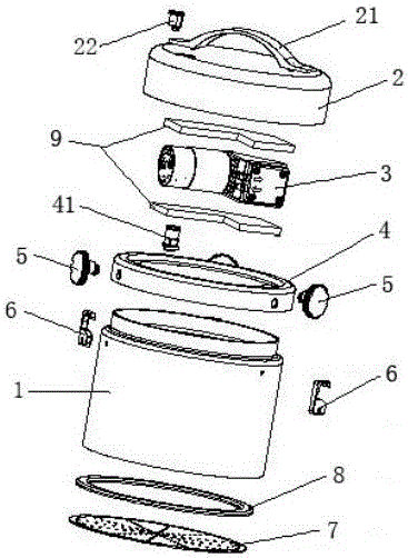 Pressurized filter