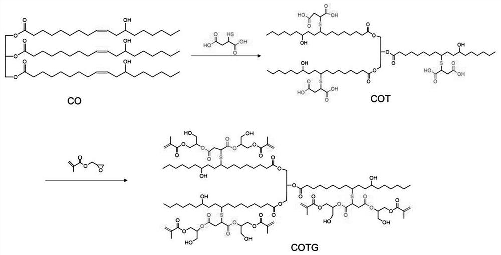 Multifunctional vegetable oil-based acrylate as well as preparation method and application thereof