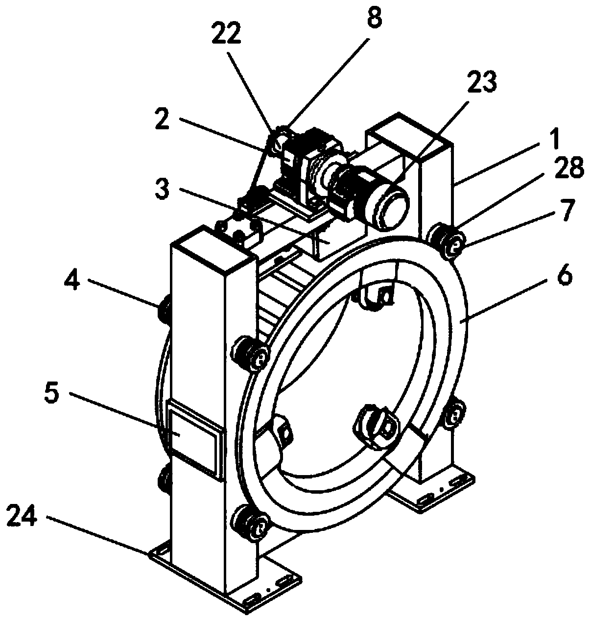 Placement protection device for nuclear magnetic resonance superconducting magnet