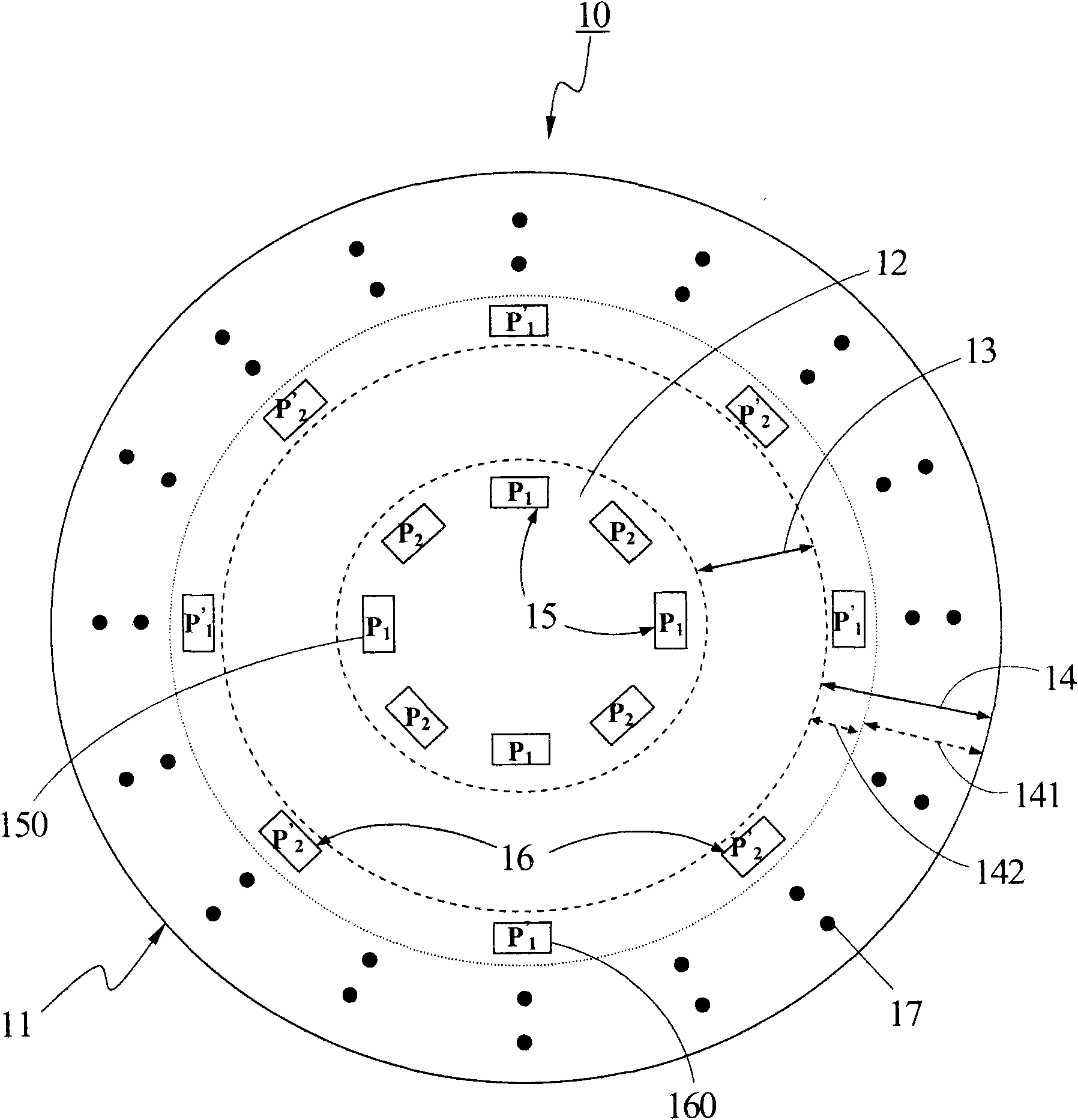 Probe card and printed circuit board used for same