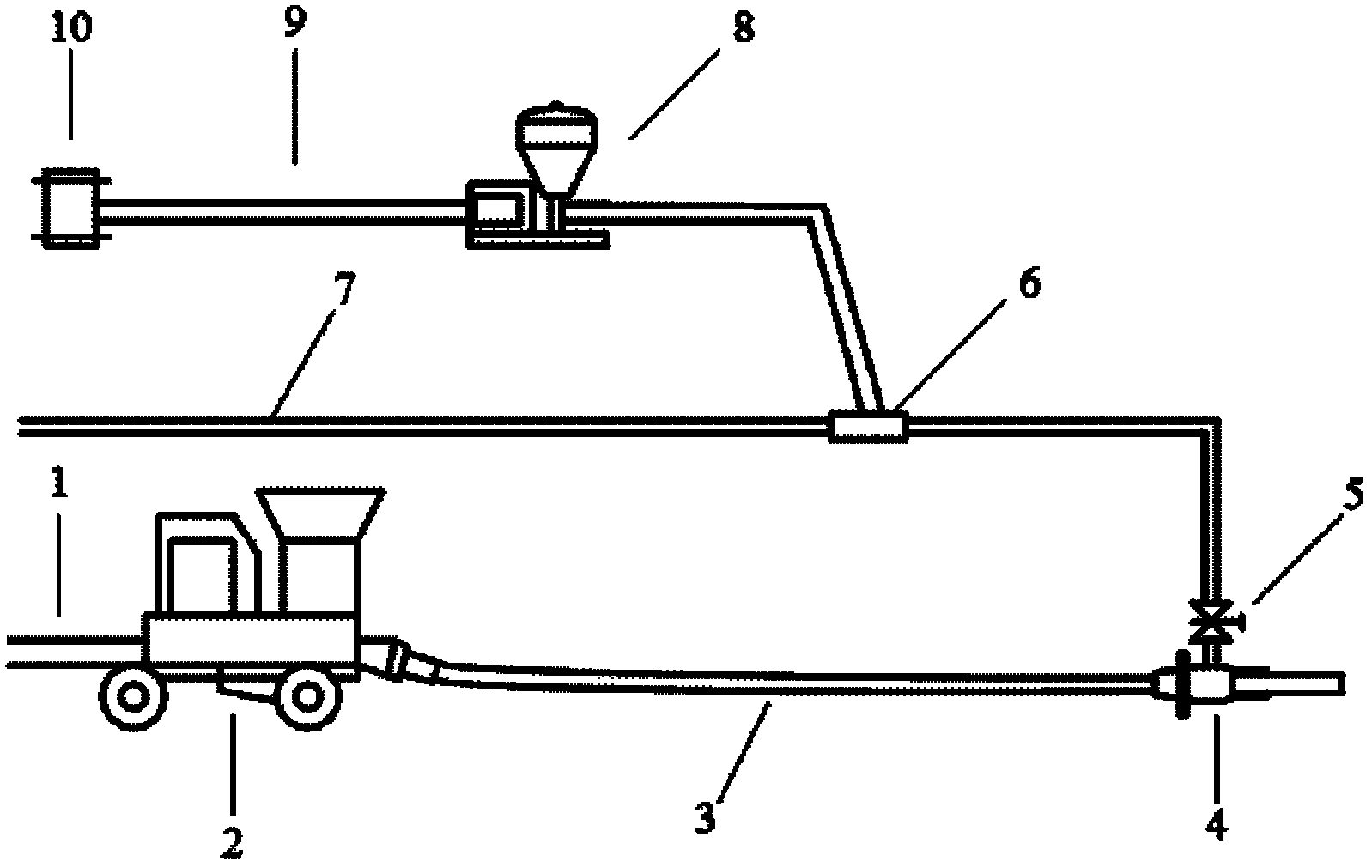 High-pressure hydraulic injection system