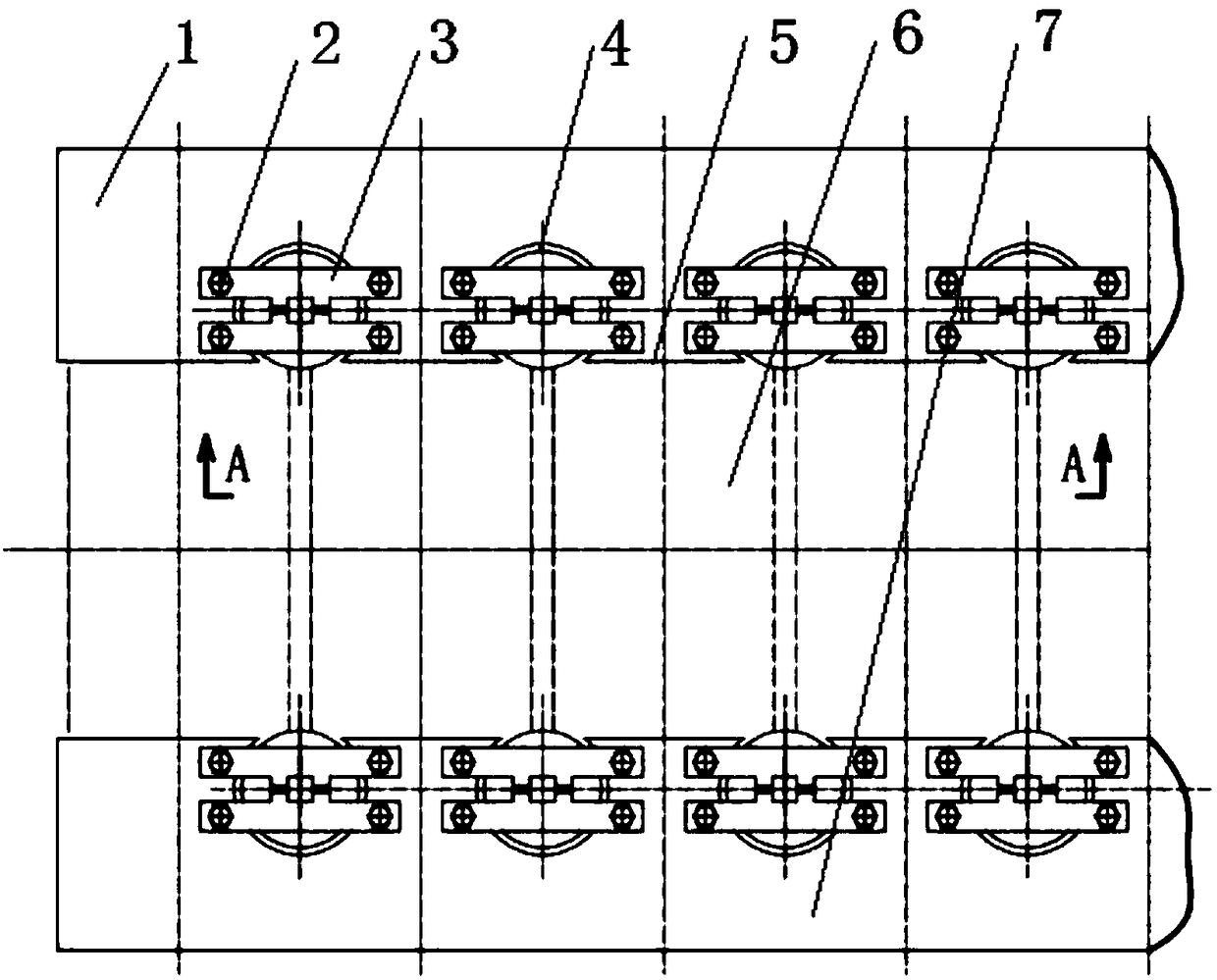 Coiling machine side guide plate with long service life