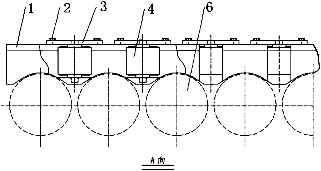 Coiling machine side guide plate with long service life