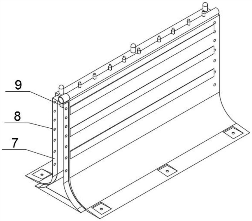 Expressway guardrail with intelligent dust suppression and pavement maintenance functions and installation method