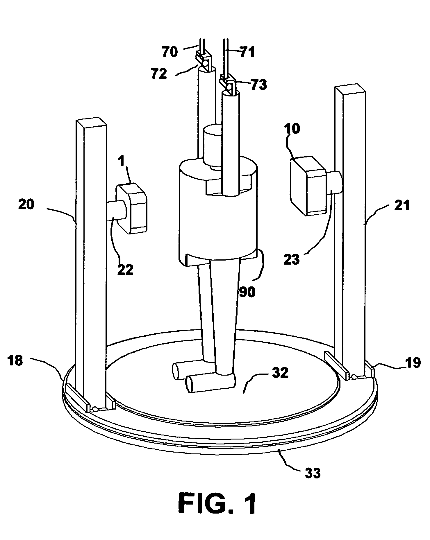 Upright CT scanner